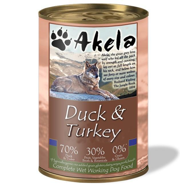 Akela Complete Wet Working Dog Food - Duck & Turkey